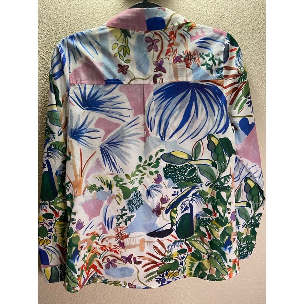 Soft Surroundings Women Floral Print Shirt Sz S - Picture 3 of 3